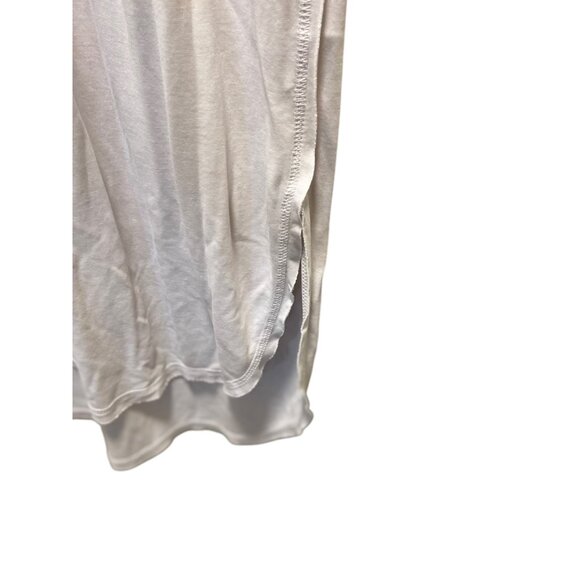 Double Zero Modal Midi Tee Shirt Dress Cream Size L Minimalist Quiet Luxury Soft - Picture 8 of 11